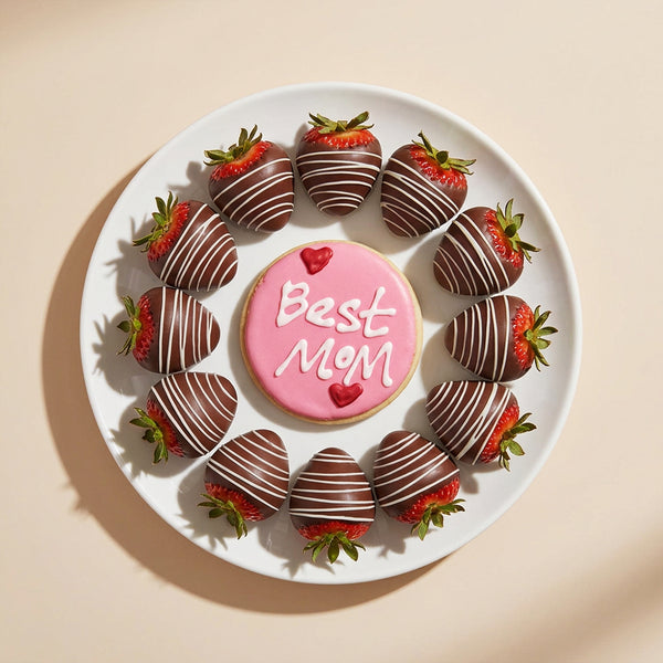 Best Mom Cookie & Dark Dipped Strawberries Bundle
