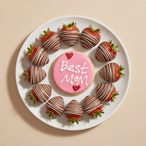 Best Mom Cookie & Milk Dipped Strawberries Bundle