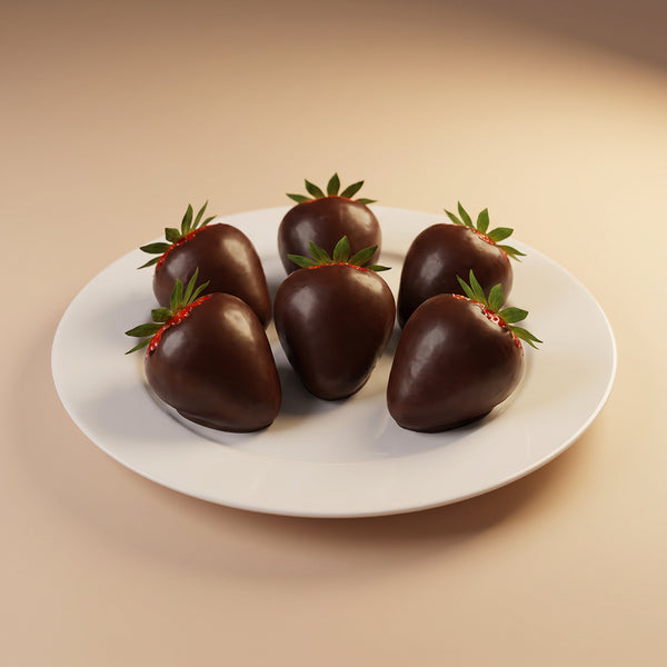 Dark Chocolate Covered Strawberries | Pack of 6