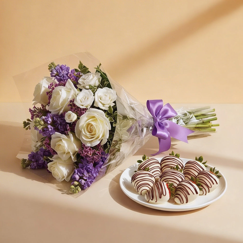Lavender Love & Chocolate Covered Strawberries
