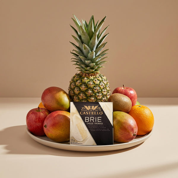 Fresh Fruit & Brie Cheese Basket