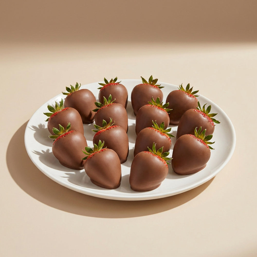 Milk Chocolate Covered Strawberries