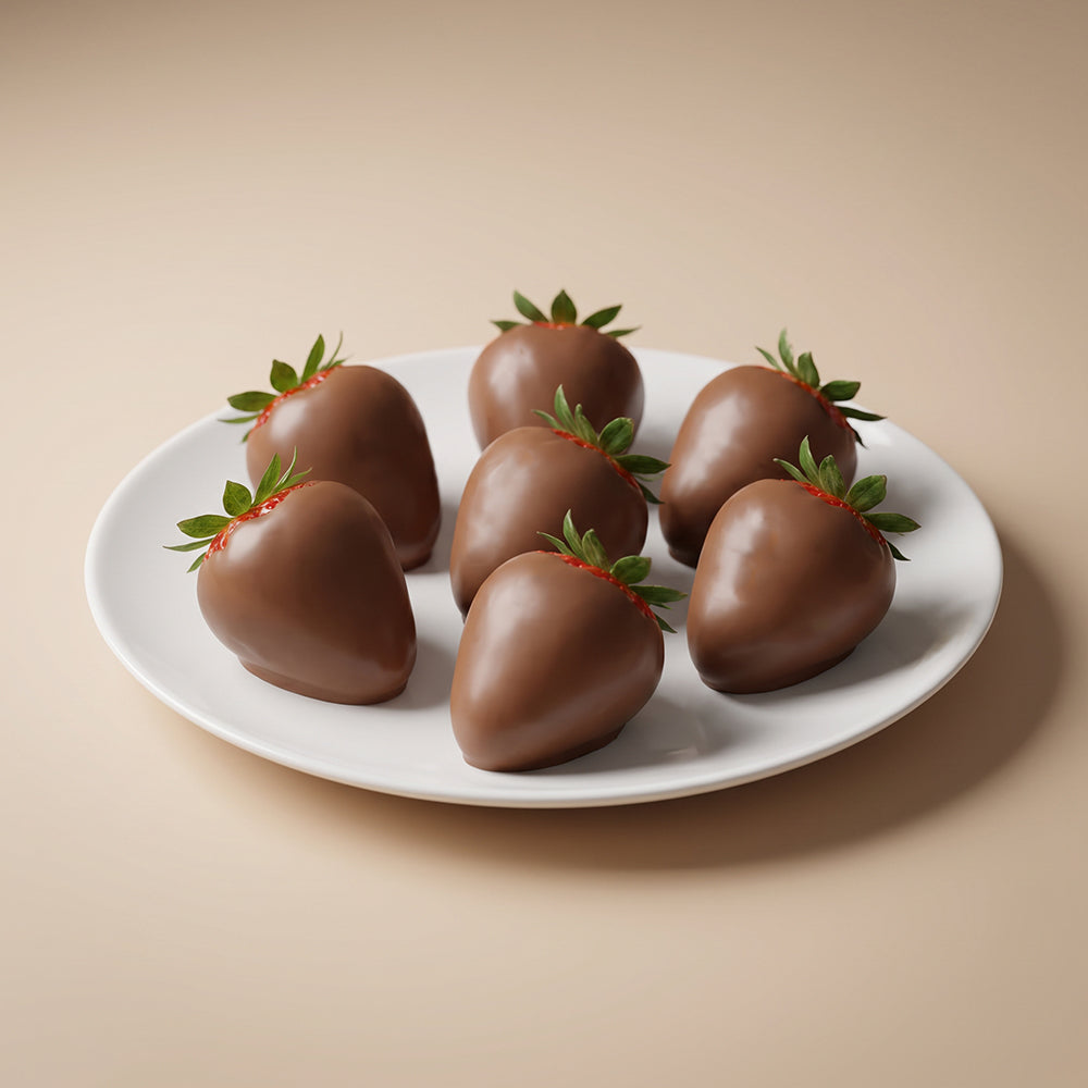 Milk Chocolate Covered Strawberries | Pack of 6