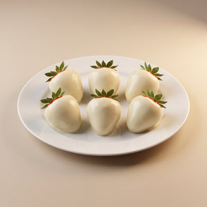 White Chocolate Covered Strawberries | Pack of 6