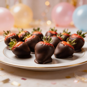 Birthday Dark Chocolate Covered Strawberries Chocolate Covered