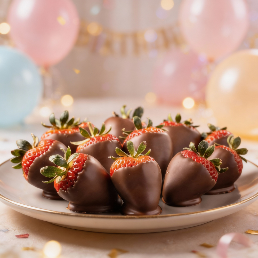Birthday Milk Chocolate Covered Strawberries Chocolate Covered