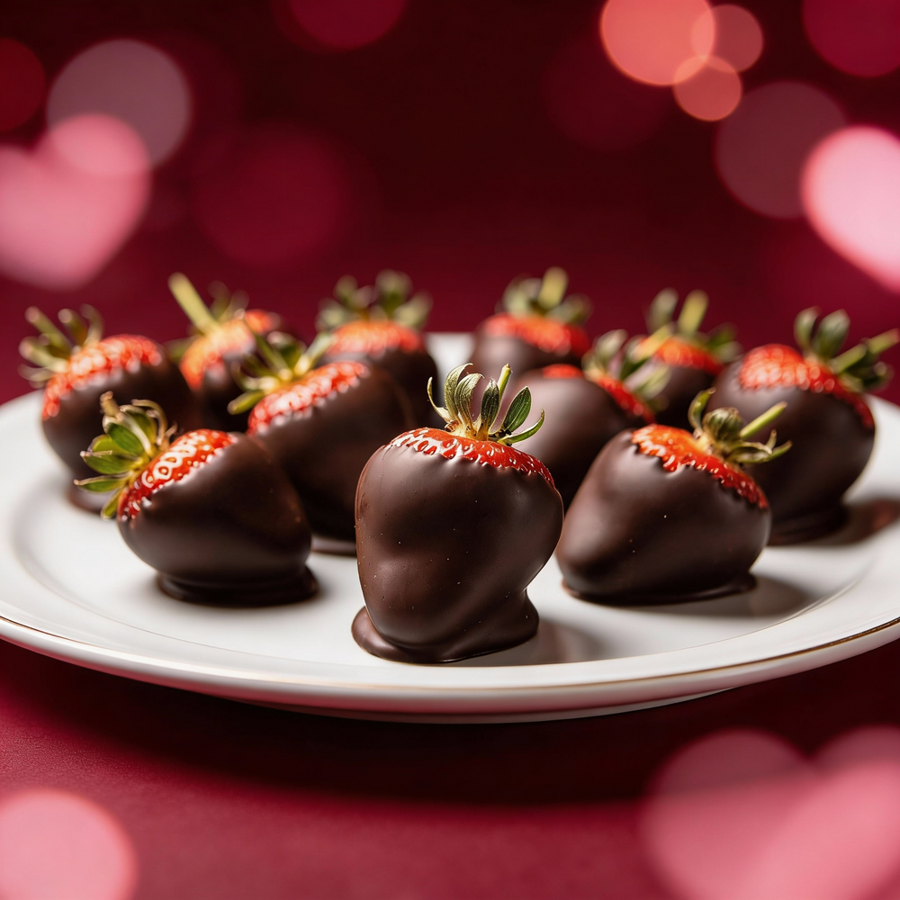 Valentines Dark Chocolate Covered Strawberries Chocolate Covered