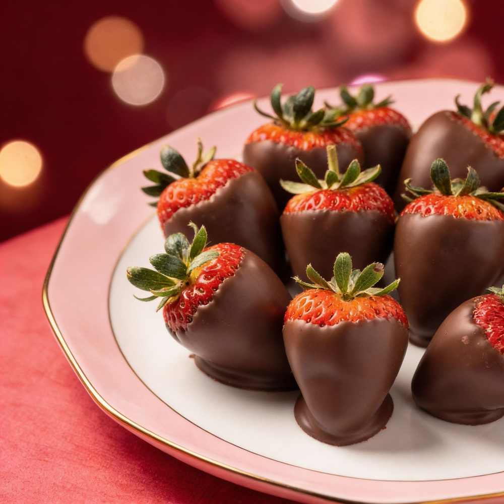 Valentine's Milk Chocolate Covered Strawberries Chocolate Covered